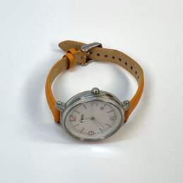 Designer Fossil ES3280 Orange Strap White Round Dial Analog Quartz Wristwatch alternative image