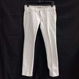 Hollister Women's White Straight Leg Jeans Size W26xL31
