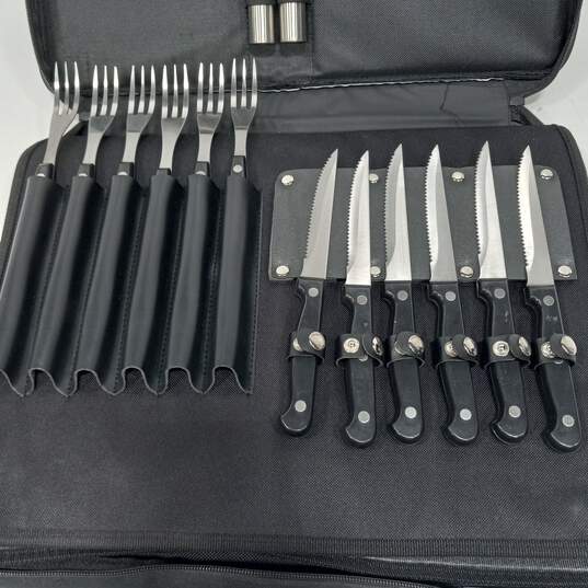 Mountain Quest Kutmaster 28pc Stainless Cutlery Set with Carry Case image number 4