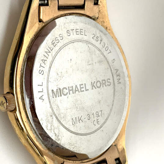 Designer Michael Kors MK-3197 Stainless Steel Analog Dial Quartz Wristwatch image number 4