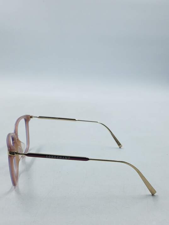 Longchamp Pink Square Eyeglasses image number 4