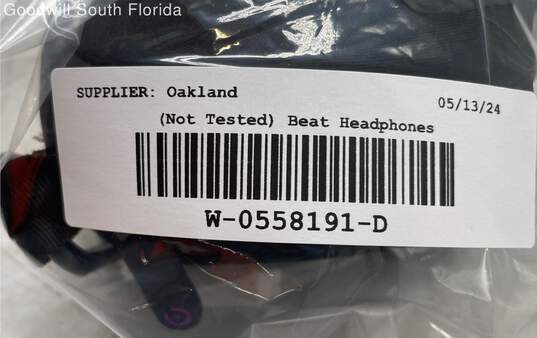 Beats By Dr. Dre Purple Built-In Microphone Ear-Cup Over The Ear Headphones image number 7
