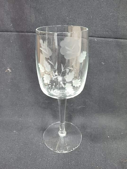 Set of Crystal Glasses & Decanter image number 2