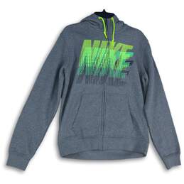 Nike Mens Multicolor Drawstring Long Sleeve Pullover Hoodie Size Medium