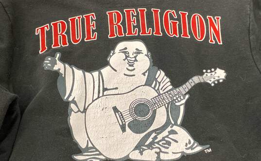 True Religion Men's Black Sweater - Size SM image number 6