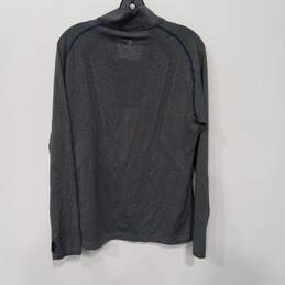 Men's Grey & Blue Activewear Sweatshirt Size Medium alternative image