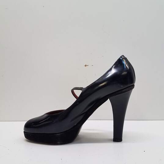 Marc Jacobs Patent Leather Mary Jane Pumps Black 8 image number 2