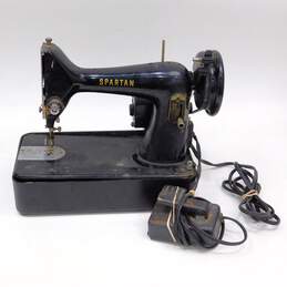 Vintage 1950's Singer 192K Spartan Sewing Machine W/ Pedal For Parts & Repair