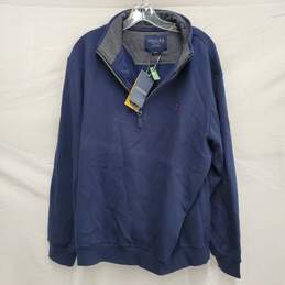 NWT JOULES MN's Half Zip Navy Blue Drayton Pullover Size L