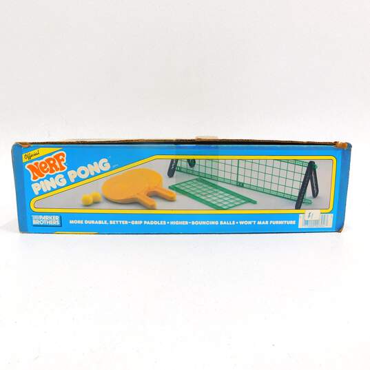 Vintage Nerf Ping Pong Table Tennis Set by Parker Brothers Toy 1980’s image number 11