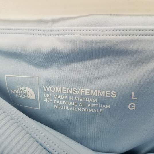 The North Face Womens Activewear Pale Blue Leggings Size L image number 3