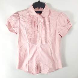 Ralph Lauren Women Pink Button Up Shirt Sz 10 alternative image