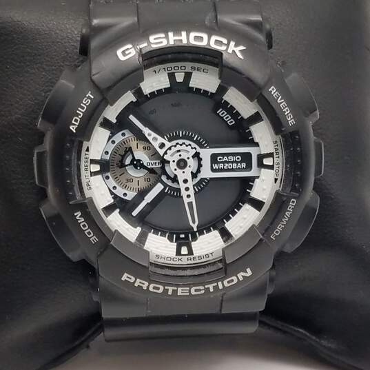Casio G Shock GA-110BW 48mm WR 20 Bar Shock Resist Antimagnetic Sports Watch 66g image number 1