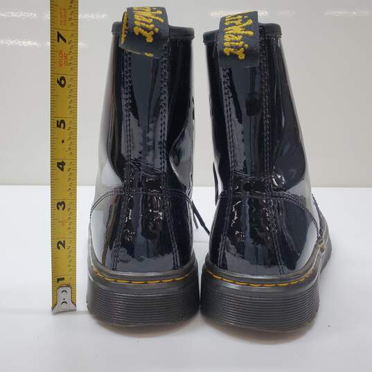 Dr. Martens Zavala Patent Leather Combat Boots Black Sz M6/L7 image number 4