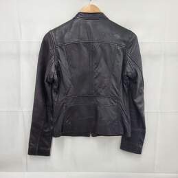 Michael Kors WM's Genuine Leather & Polyester Lining Black Jacket Size SM alternative image