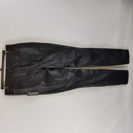 Blank NYC Women Black Pleather High Rise Skinny Pants 31 image number 2