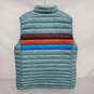 Cotopaxi MN's Fuego Feather Down Teal Green & Stripe Puffer Vest Size MXL image number 2