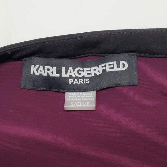 Karl Lagerfeld Paris Contest Trim Blouse Women's Size S image number 4