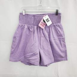 Lucy & Lak Organic Cotton Lilac Adele Shorts NWT Size L