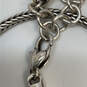 Designer Brighton Silver-Tone Fox Tail Chain Sliding Beaded Necklace image number 4