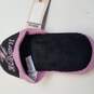 Girls Youth Baltimore Ravens Pink/Black Love Glitter Slide Slippers image number 8