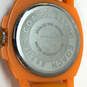 Designer Coach Orange Silicon Strap White Round Dial Analog Wristwatch image number 4