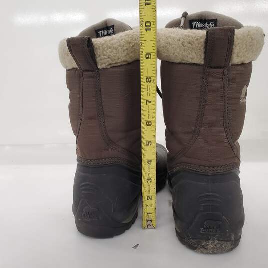 Sorel Cumberland Brown Army Green Snow Boot Women's Size 10 image number 7