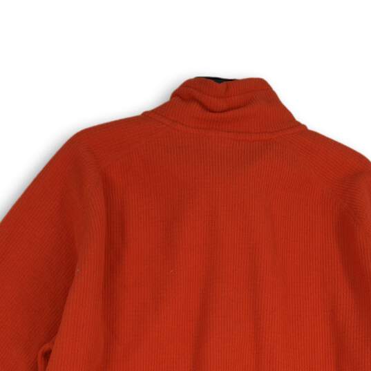 The North Face Mens Red Mock Neck 1/4 Zip Long Sleeve Pullover Sweater Size XL image number 4