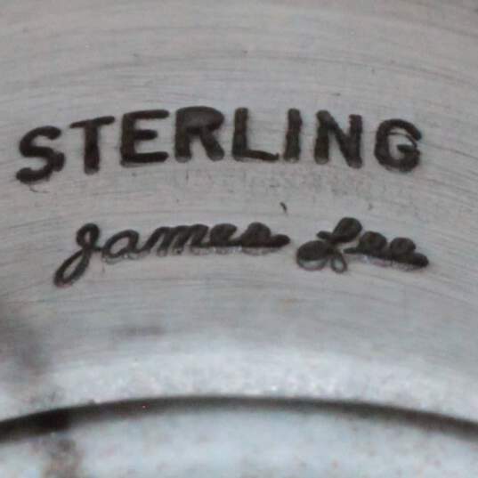 Navajo Artisan James Lee Signed Sterling Silver Ring Size 5 - 6.19g image number 6