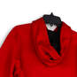 Mens Red Long Sleeve Kangaroo Pocket Therma-Fit Pullover Hoodie Size Small image number 4