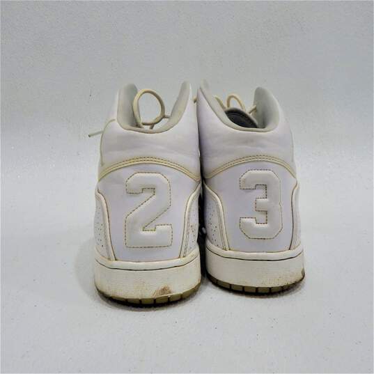 Air Jordans 1 Flight 5 Premium White Grey Men's Shoes Size 13 image number 3