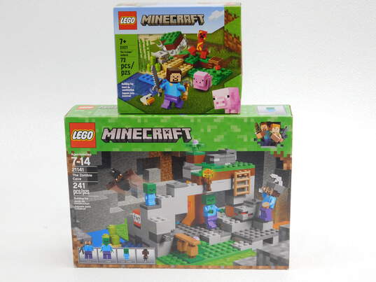 Minecraft Factory Sealed Sets 21141: The Zombie Cave + 21177: The Creeper Ambush image number 1