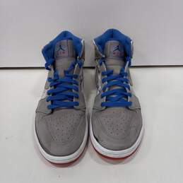 Nike Men's Air Jordan 1 LS Retro Gray Stealth Basketball Shoes Size 12