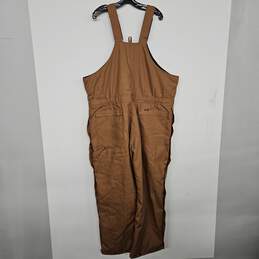 Key Outerwear Brown Insulated Bib Overalls alternative image