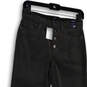 NWT Womens Gray Pockets Button Fly Stretch Straight Leg Jeans Size 27 image number 3