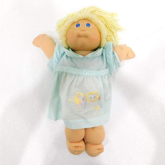 Vintage 1978 1982 Cabbage Patch Kids Girl Doll Blonde Hair Blue Eyes Original image number 1
