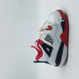 Air Jordan 4 Retro Sneakers Toddler's Sz 8C White/Red