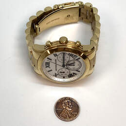 Designer Michael Kors Cooper MK-5916 Gold-Tone Round Dial Analog Wristwatch alternative image