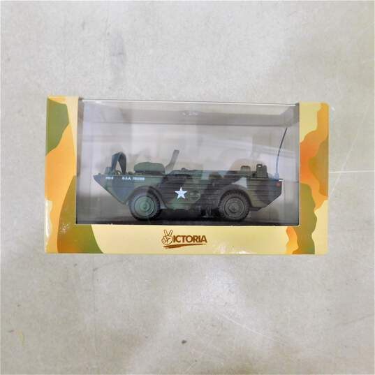 3 Victoria US & British Army Jeeps 1/43 Diecast Models image number 2