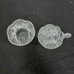 Bundle of 2 Clear Cut Crystal Dishes alternative image