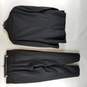 Sergio Valentino Men Black Pinstripe Super 150 Suit Jacket Sport Coat Dress Pants L image number 2