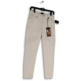 NWT Womens White Denim Light Wash Pockets Stretch Skinny Leg Jeans Sz 6X28