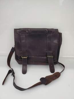 VTG Laptop Bag, Dark Brown Leather Used