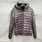 Andrew Marc WM's Polyester Nylon Blend Puffer Gray Metallic Jacket & Hood Size SM image number 1