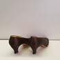 Silvia Fiorentina Satin Pointed Toe Heels Brown 9 image number 4