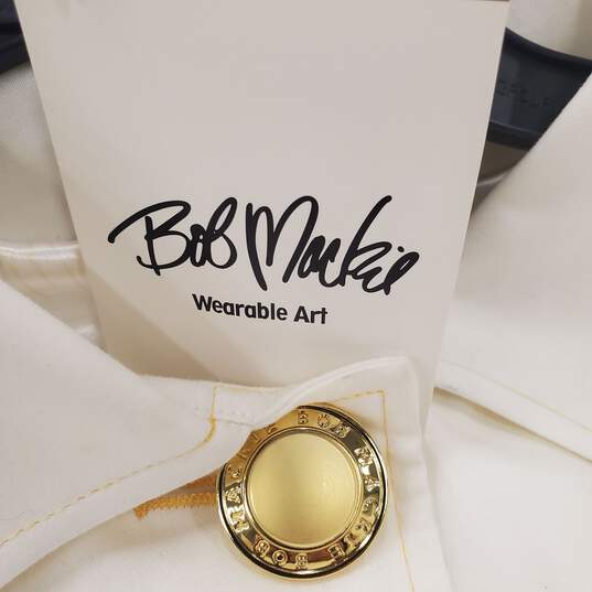 Bob Mackie Women White Vintage Jacket S NWT image number 5