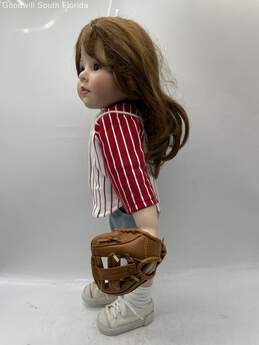 Danbury Mint Katie Lynn Brown Hairs Baseball Porcelain Doll By Kelly Rubert alternative image