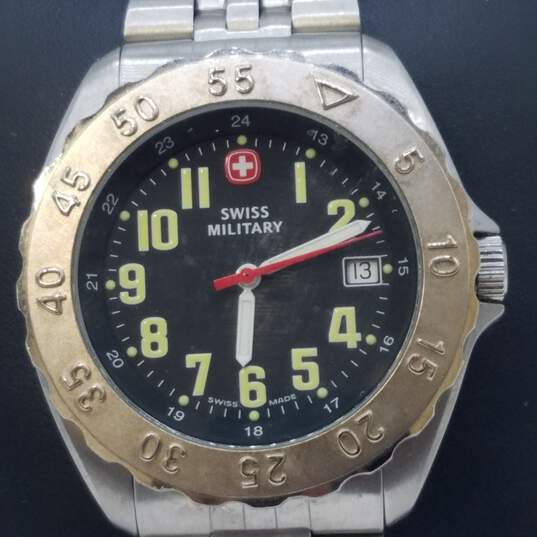 Swiss Army 41mm Case Diver Men's Full Stainless Steel Swiss Quartz Watch image number 1