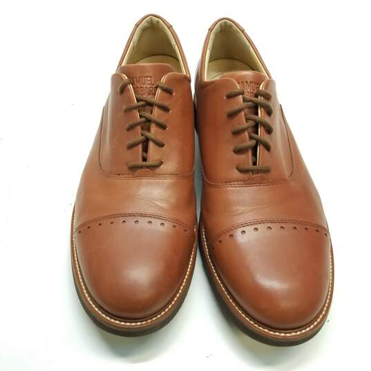 Samuel Hubbard Brown Leather Brogue Dress Shoes US 13 image number 5
