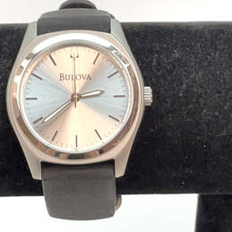 Designer Bulova C860746 Silver-Tone Adjustable Strap Analog Wristwatch